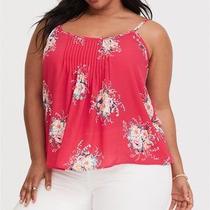 Torrid- SOPHIE - RASPBERRY PINTUCK GEORGETTE SWING